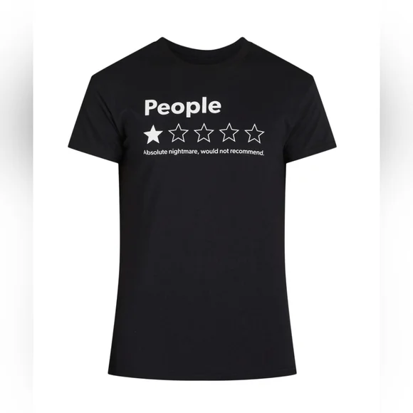 NWT 1 Star Rating Graphic Tee - Picture 1 of 3